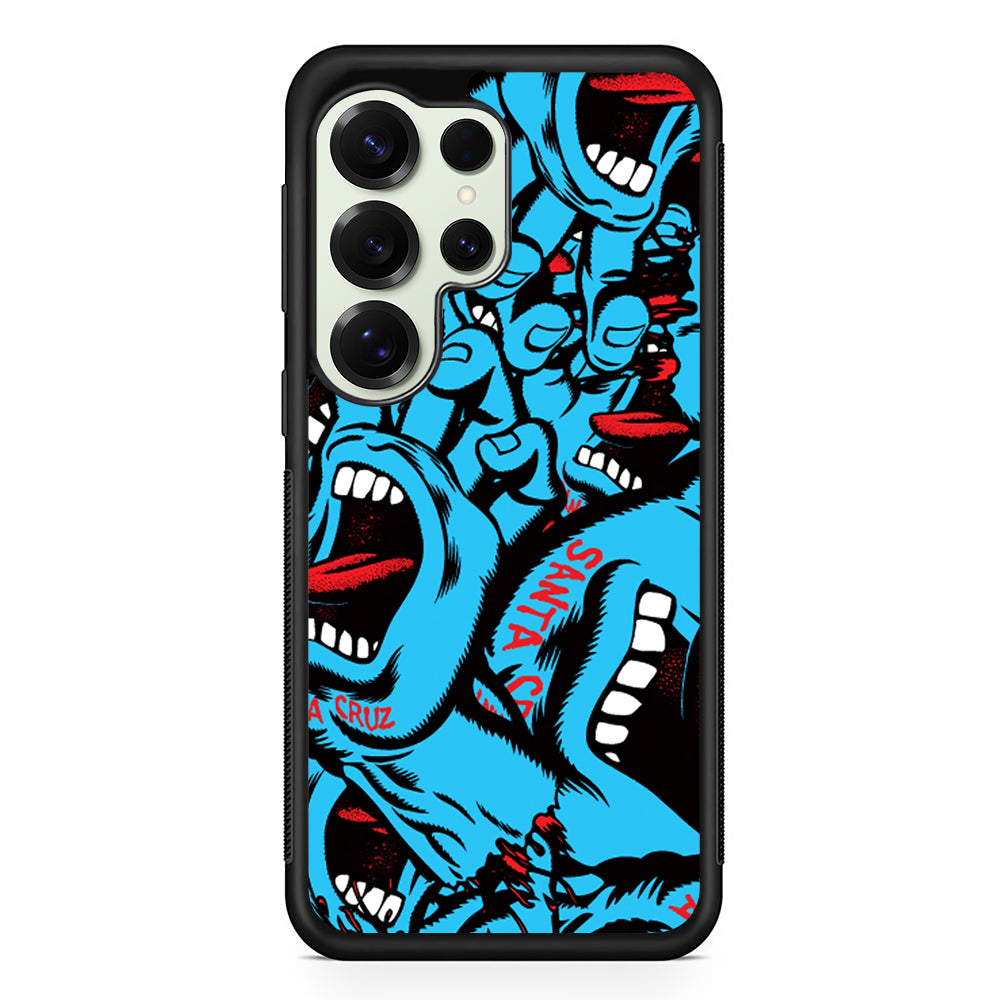 Santa Cruz Skateboard Pattern Samsung Galaxy S25 Ultra Case | Slim Rubber Case for Samsung Galaxy S25 Ultra