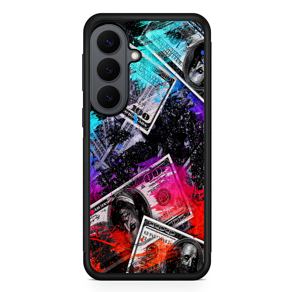 Money Bills Art Abstract Samsung Galaxy S26 Plus Case | Slim Rubber Case for Samsung Galaxy S26 Plus