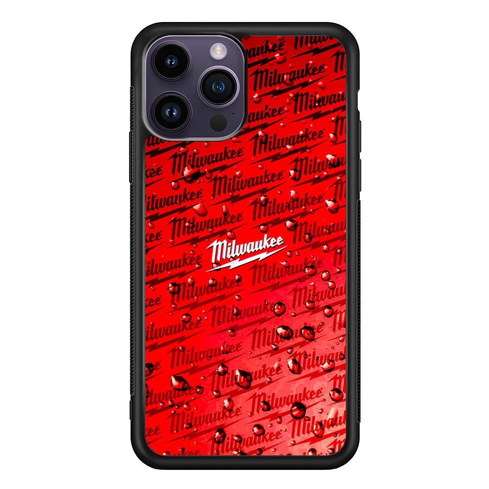 Milwaukee Tool Water Droplet iPhone 14 Pro Max Case | Slim Rubber Case for iPhone 14 Pro Max