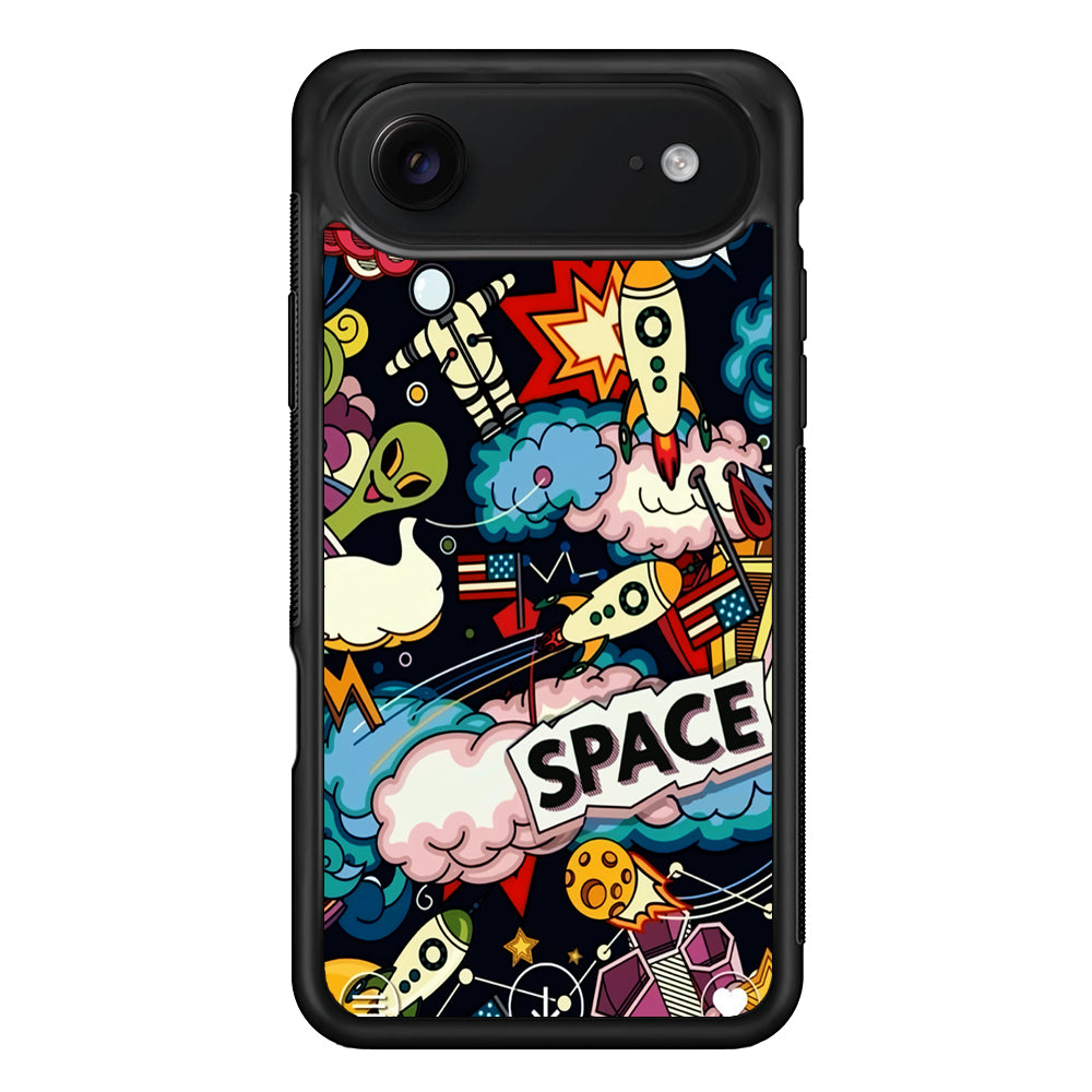 Cartoon Space Rockets iPhone 17 Air Case | Protective Case for iPhone 17 Air