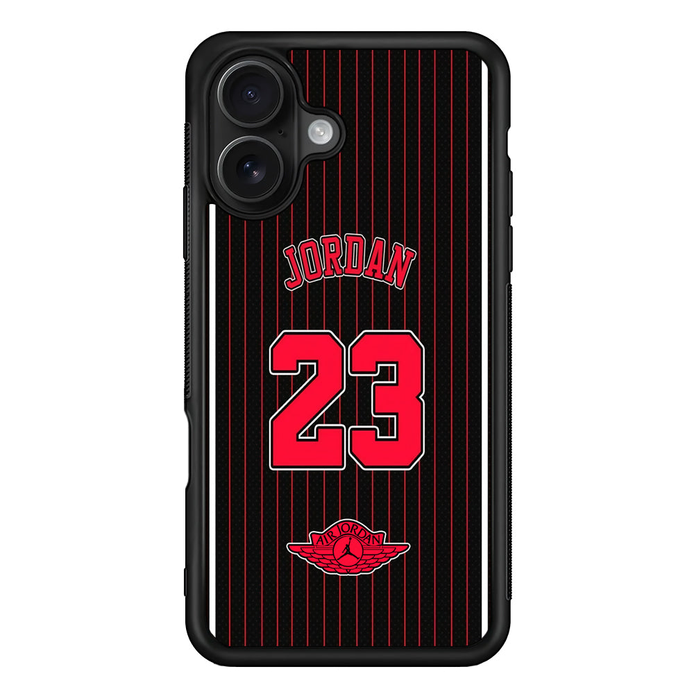 Air Jordan Emblem on Jersey iPhone 16 Case - Oxvistore