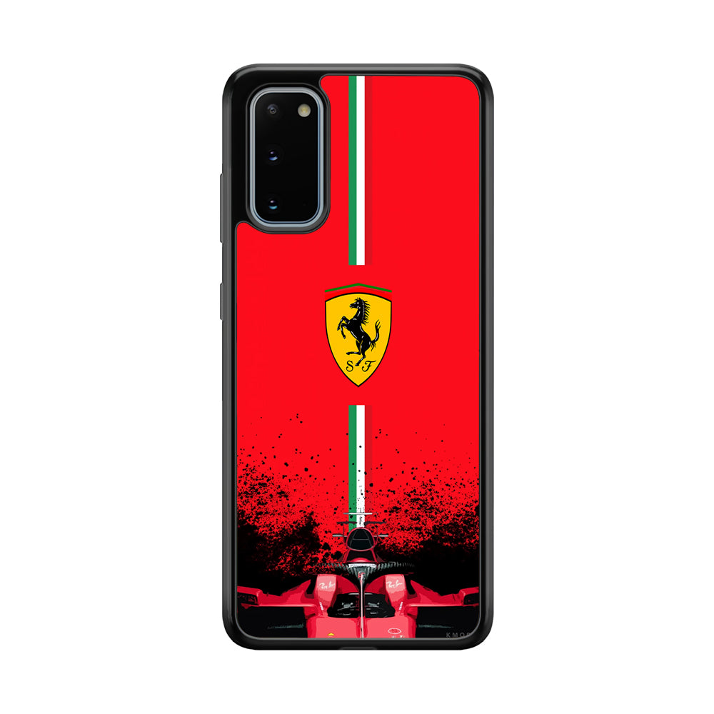 Ferrari Luxury Car Logo Samsung Galaxy S20 Case | Slim Rubber Case for Samsung Galaxy S20