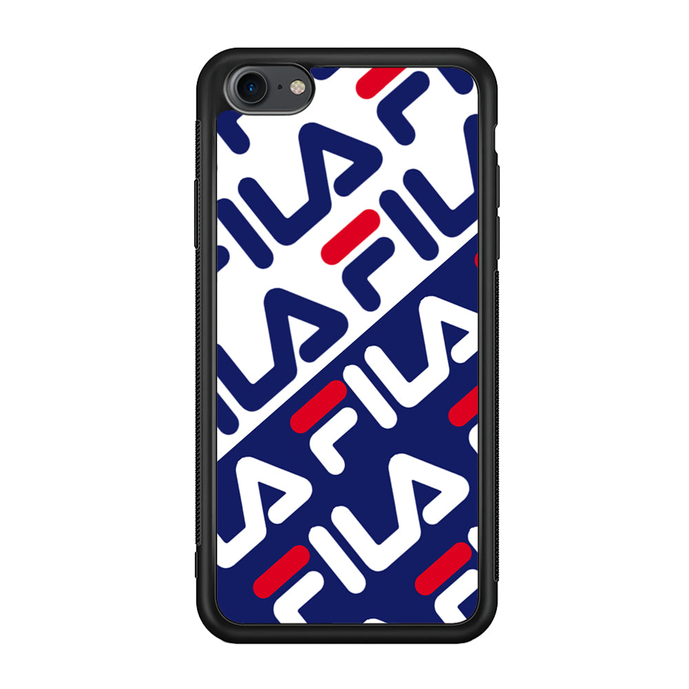 Fila Patern in Slope iPhone 8 Case | Slim Rubber Case for iPhone 8