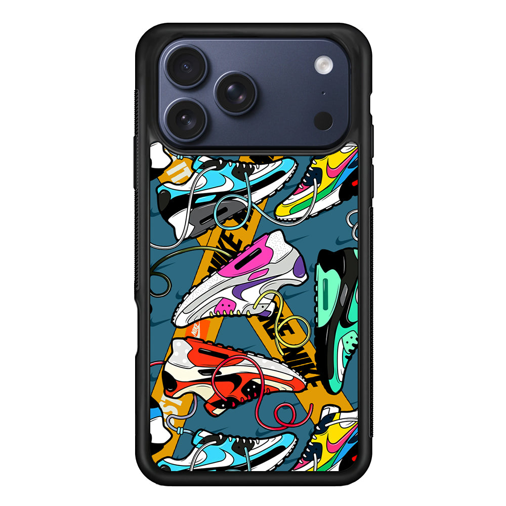 Nike Twister Shoelaces iPhone 17 Pro Max Case | Durable Rubber Case for iPhone 17 Pro Max