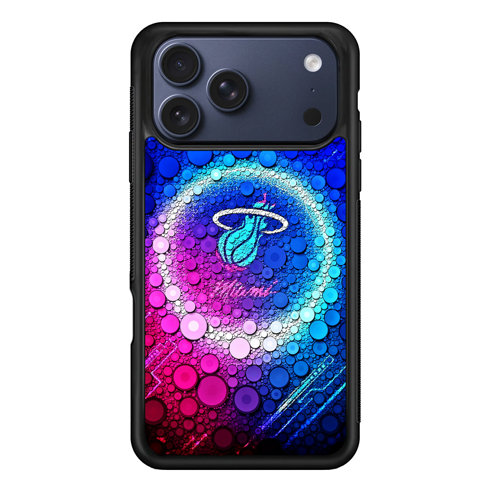 Miami Heat Bubble iPhone 17 Pro Max Case | Slim Protective Cover for iPhone 17 Pro Max