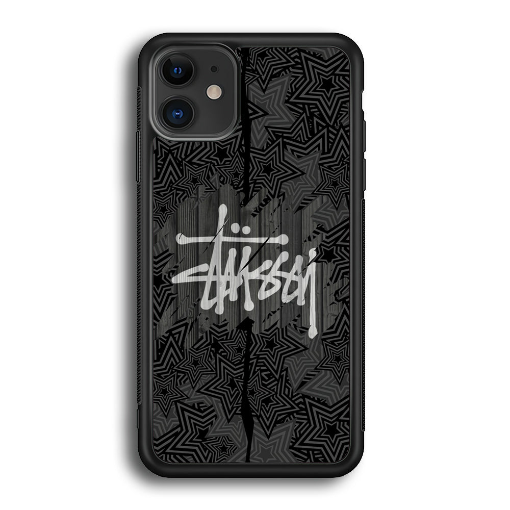Stussy Star from The Night iPhone 12 Case | Slim Rubber Case for iPhone 12