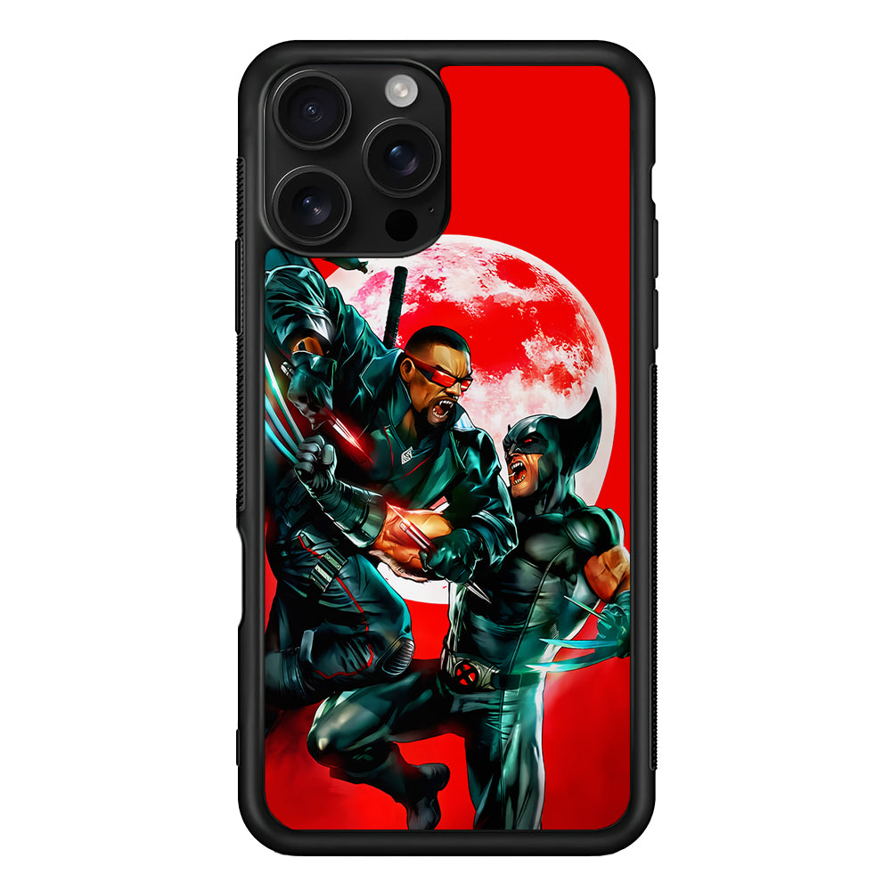 Blade Vampire VS Wolverine iPhone 16 Pro Case | Durable Protective Case for iPhone 16 Pro