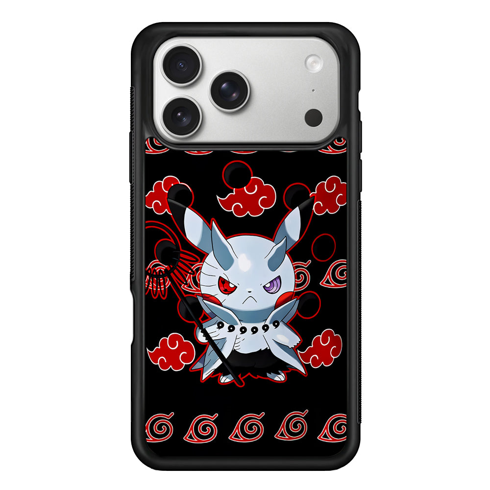 Akatsuki Pikachu Pokemon iPhone 17 Pro Case | Slim Rubber Case for iPhone 17 Pro