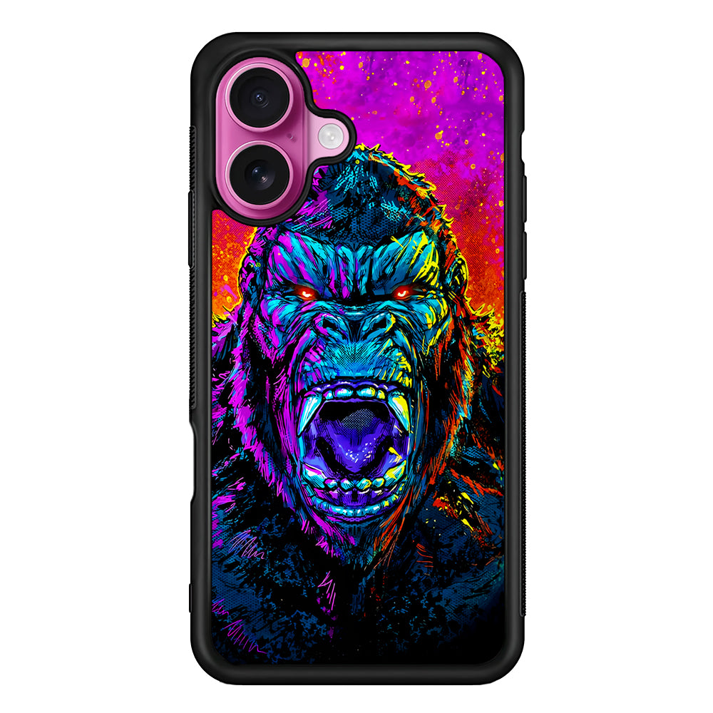 King Kong Godzilla Colorful iPhone 17 Case | Slim Protective Rubber Phone Cover
