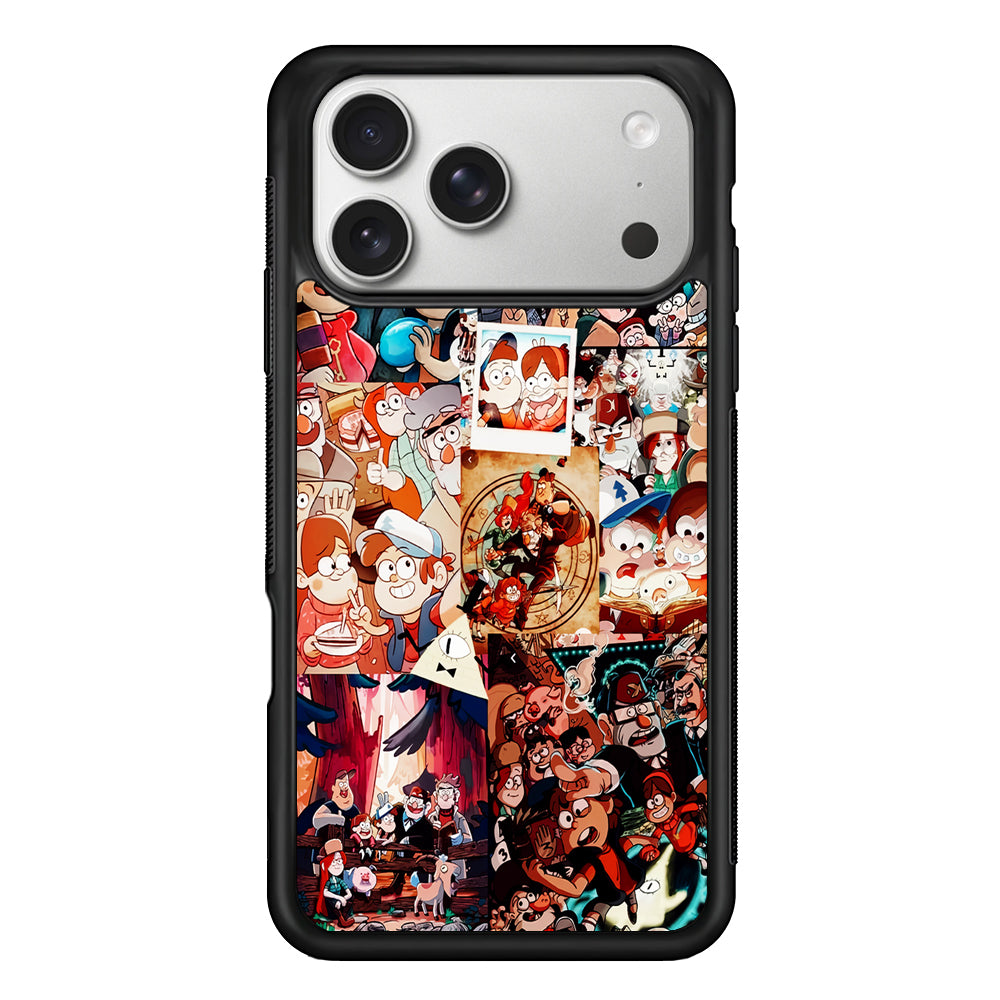 Gravity Falls Aesthetic Collage iPhone 17 Pro Case | Slim Rubber Case for iPhone 17 Pro