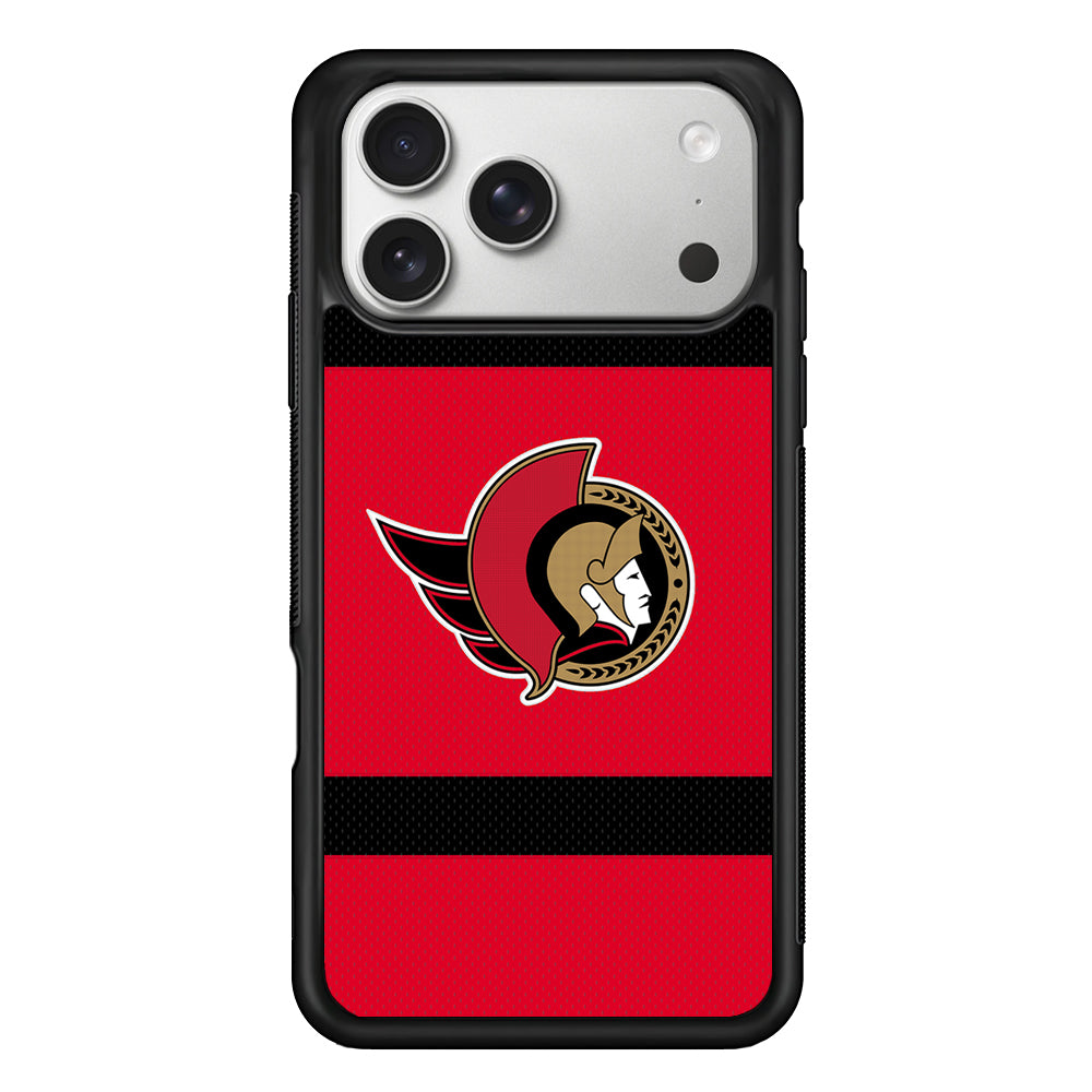 Ottawa Senators Logo iPhone 17 Pro Case | Slim Rubber Case for iPhone 17 Pro