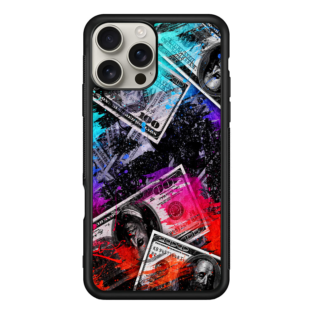 Money Bills Art Abstract iPhone 16 Pro Max Case | Stylish Protective Case for iPhone 16 Pro Max
