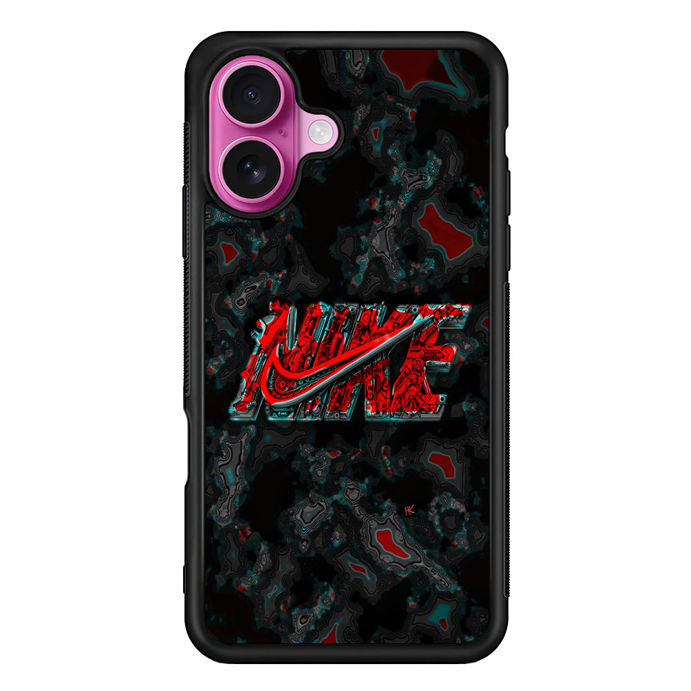 Nike Logo Marble Abstract iPhone 17 Case - Slim Rubber Case for iPhone 17