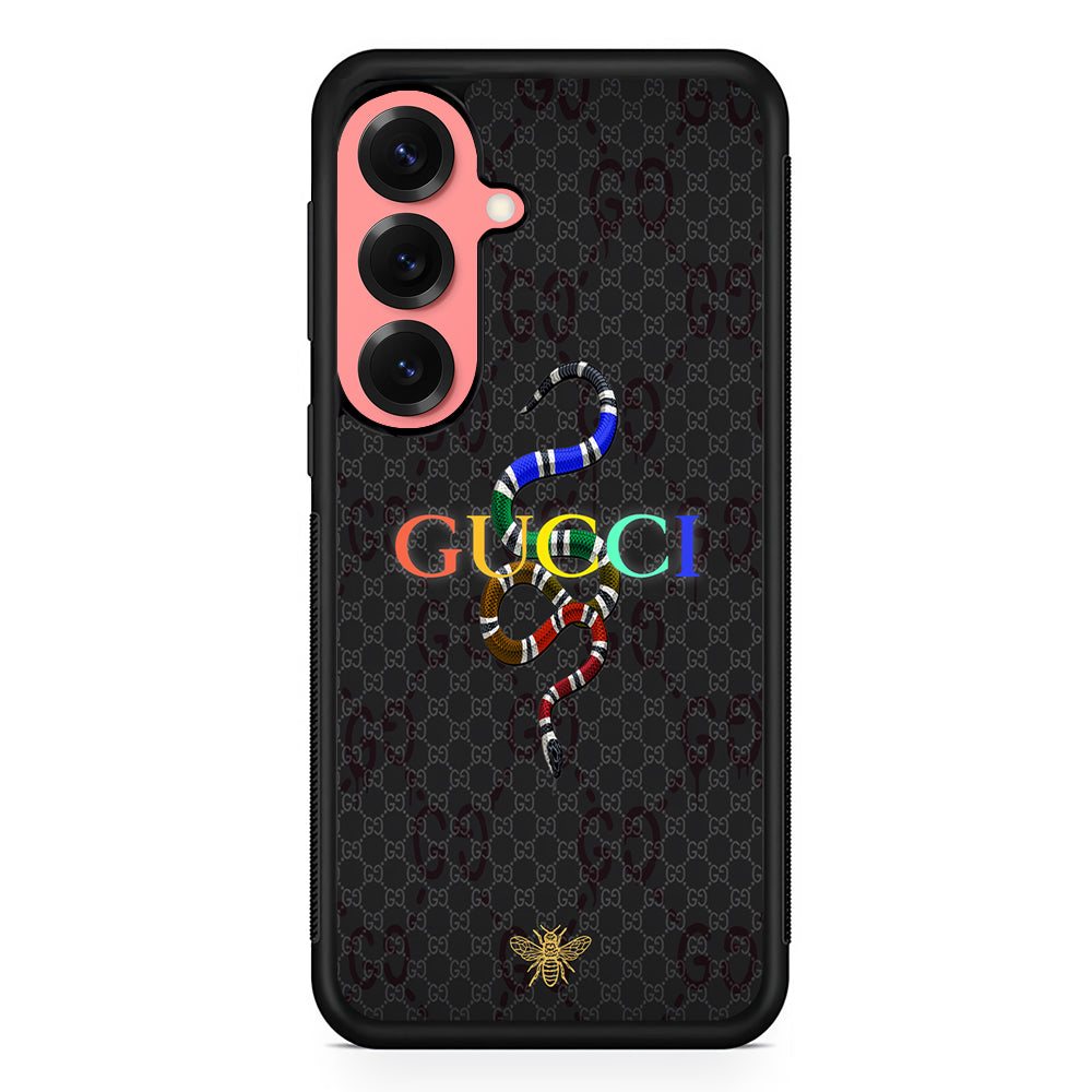 Gucci Colorful Logo Style Samsung Galaxy S25 Case | Slim Rubber Case for Samsung Galaxy S25