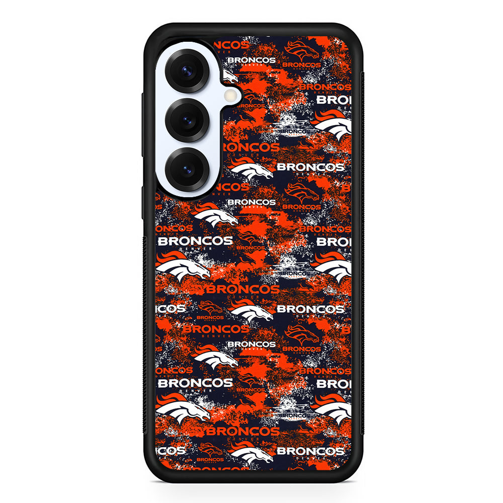 Denver Broncos Patterns Samsung Galaxy S25 Plus Case | Slim Rubber Cover for Samsung Galaxy S25 Plus