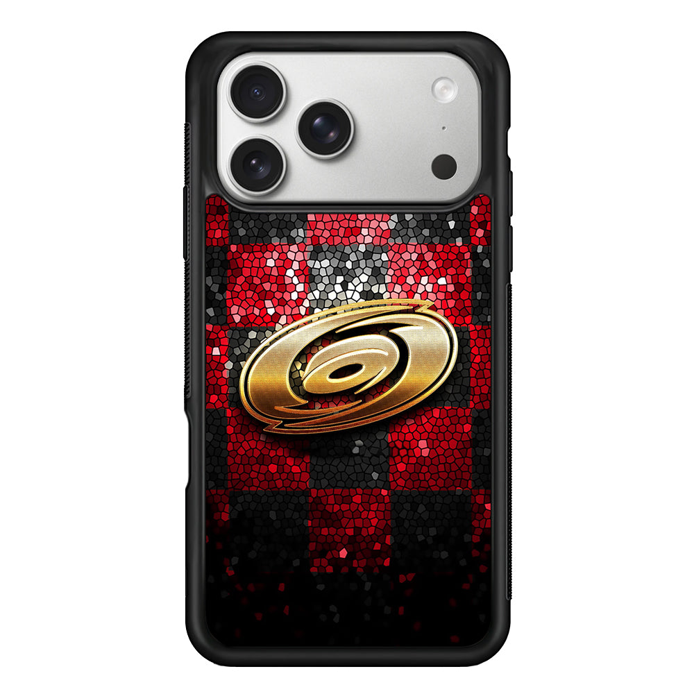 Carolina Hurricanes Glitter iPhone 17 Pro Case | Slim Rubber Case for iPhone 17 Pro