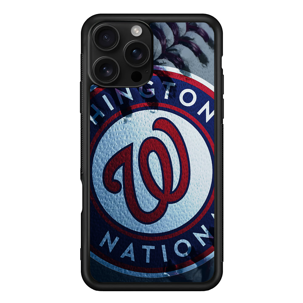 Washington Nationals Ball iPhone 16 Pro Case | Durable Protective Case for iPhone 16 Pro