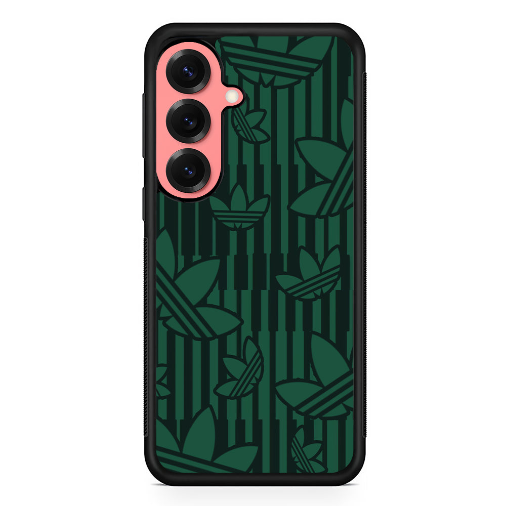 Adidas Dark Green Pattern Samsung Galaxy S25 Case | Slim Protective Cover for Samsung Galaxy S25