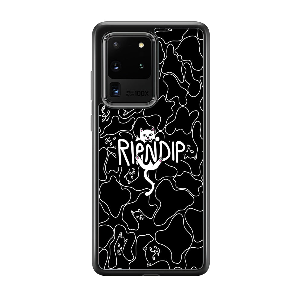 Rip N Dip Black Camo Samsung Galaxy S20 Ultra Case | Slim Rubber Case for Samsung Galaxy S20 Ultra