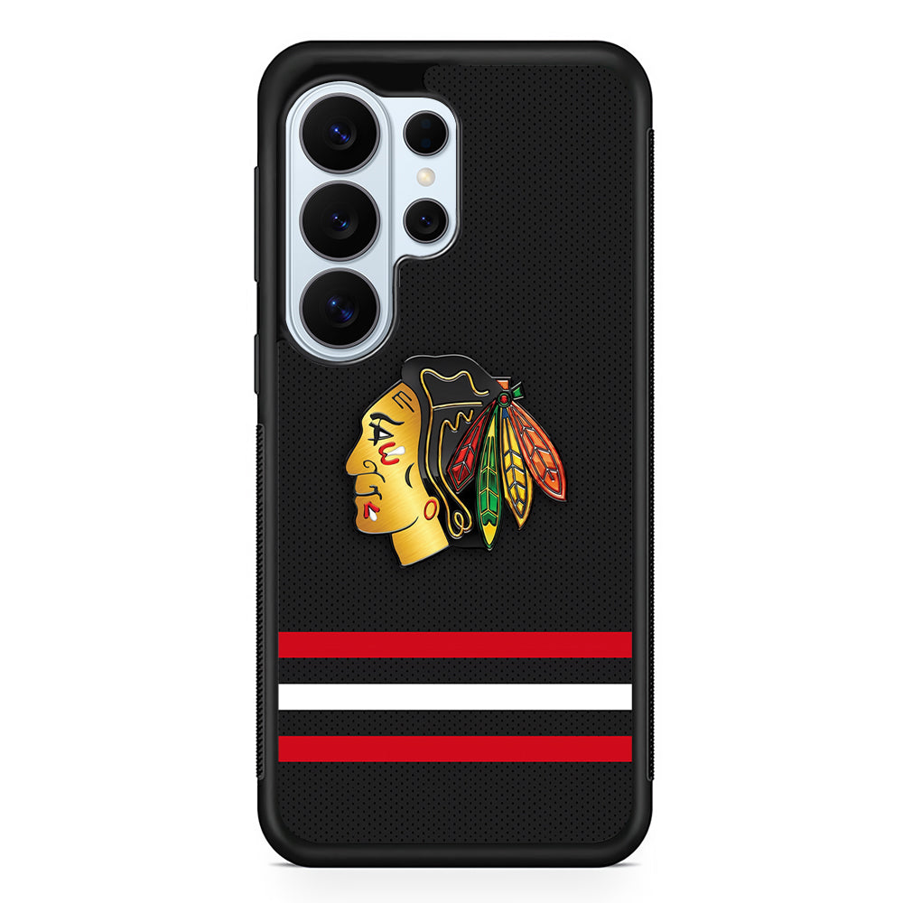 Chicago Blackhawks Pattern Samsung Galaxy S26 Ultra Case | Protective Phone Cover