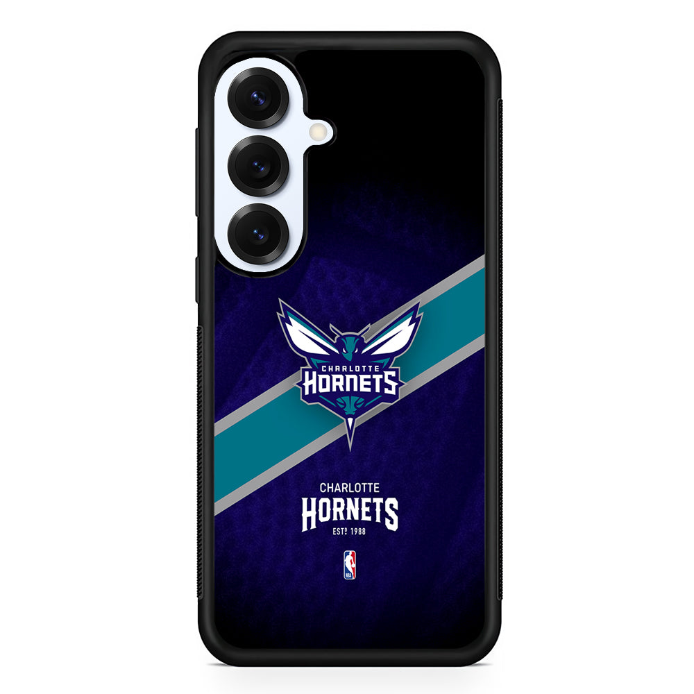 Charlotte Hornets Logo Samsung Galaxy S25 Plus Case | Slim Rubber Cover for Samsung Galaxy S25 Plus