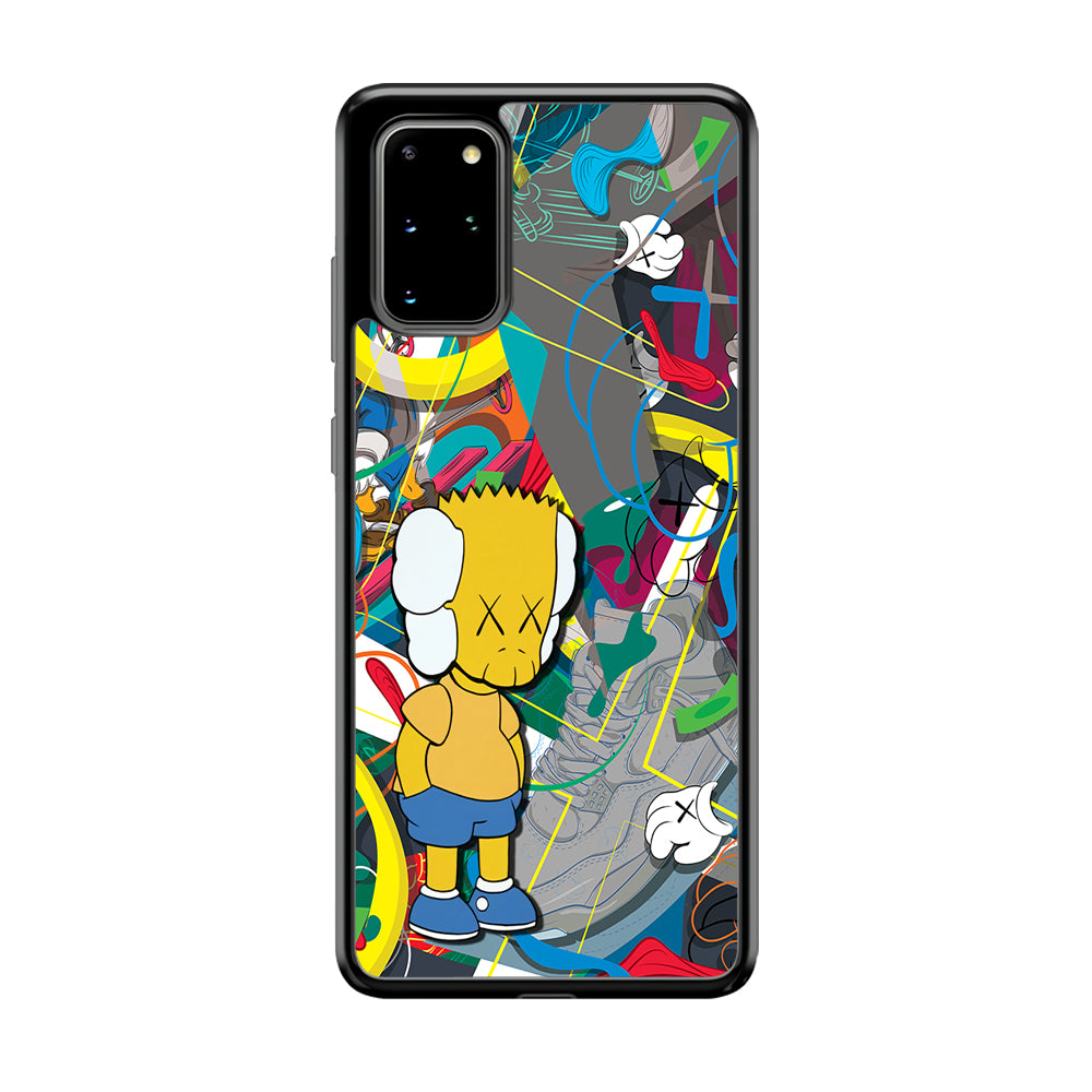 Kaws Doodle Bart Cover Samsung Galaxy S20 Plus Case | Slim Rubber Case for Samsung Galaxy S20 Plus