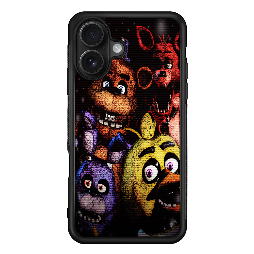 Five Nights at Freddy's Art iPhone 16 Case - Oxvistore