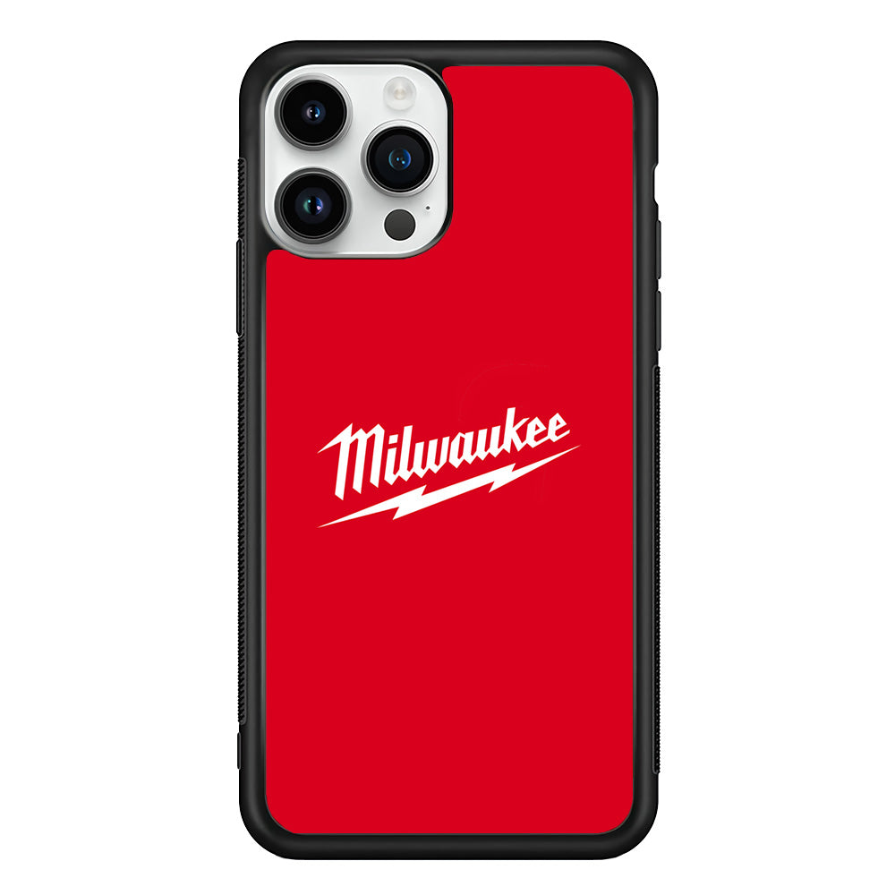 Milwaukee Tool Red Background iPhone 13 Pro Case | Slim Rubber Case for iPhone 13 Pro