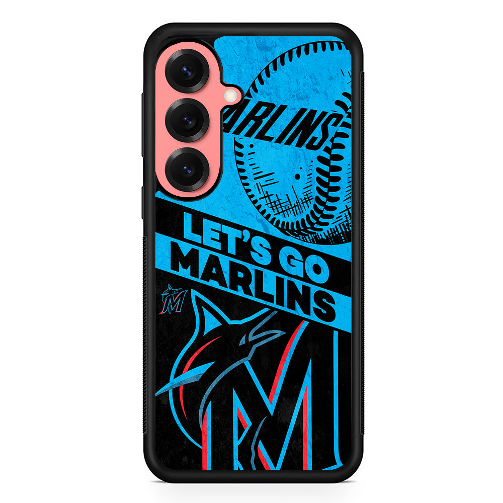 Miami Marlins Let's Go Samsung Galaxy S25 Case | Protective Case for Samsung Galaxy S25