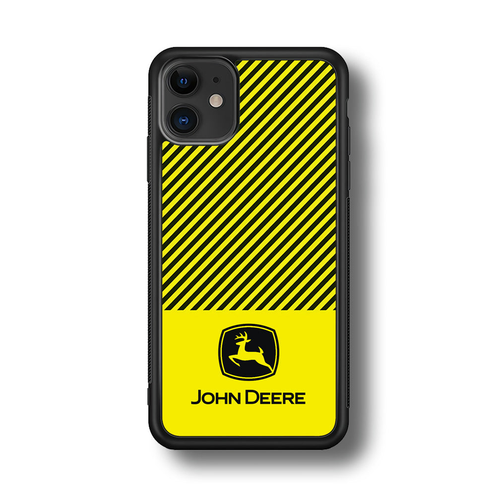 John Deere Black Patern iPhone 11 Case | Slim Rubber Case for iPhone 11