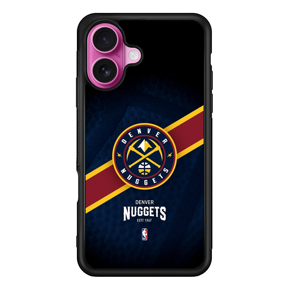 Denver Nuggets Logo iPhone 17 Case | Slim Protective Rubber Phone Cover