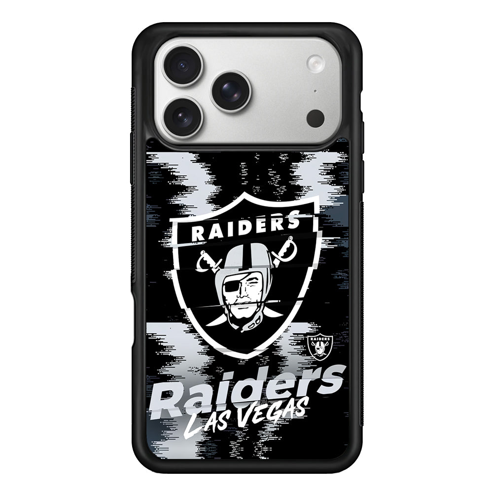 Las Vegas Raiders Abstract Color iPhone 17 Pro Case | Slim Rubber Case for iPhone 17 Pro