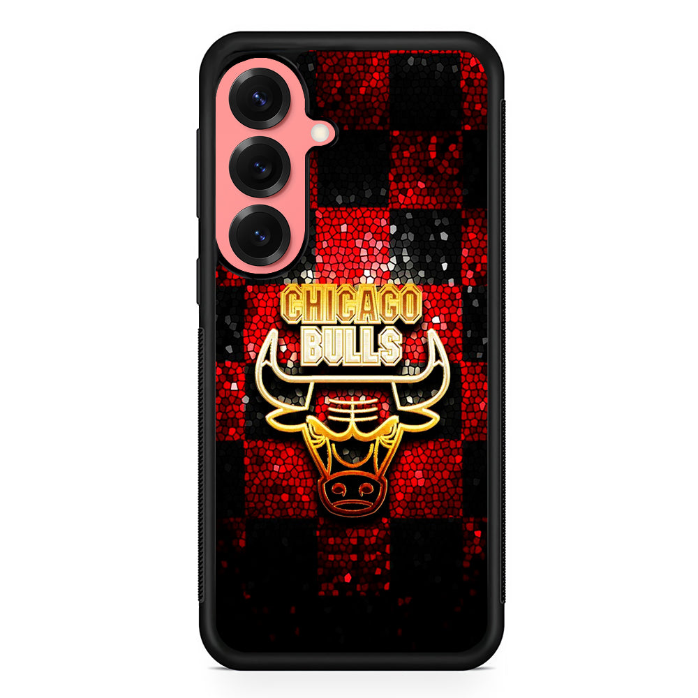 Chicago Bulls Glitter Samsung Galaxy S25 Case | Protective Case for Samsung Galaxy S25