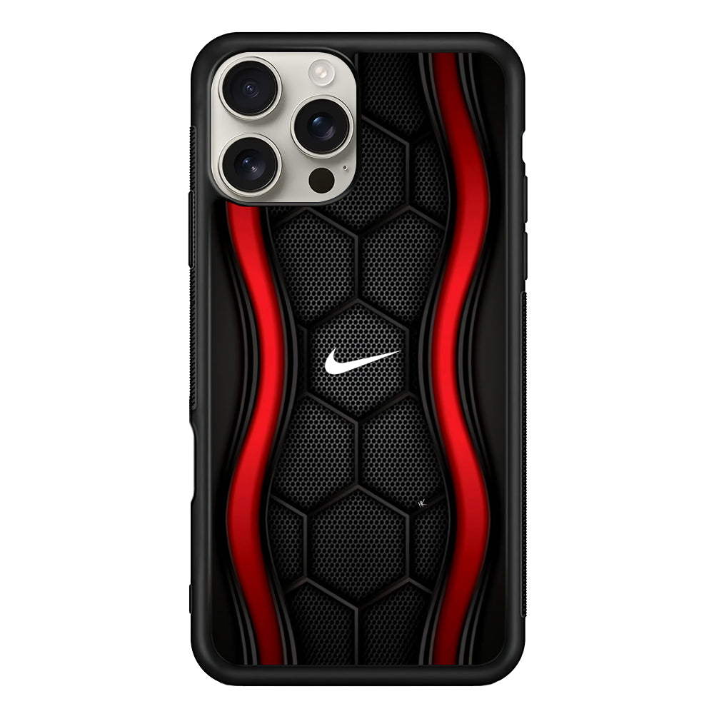 Nike Futuristic Hexagon Dome iPhone 16 Pro Max Case | Durable Everyday Protective Cover