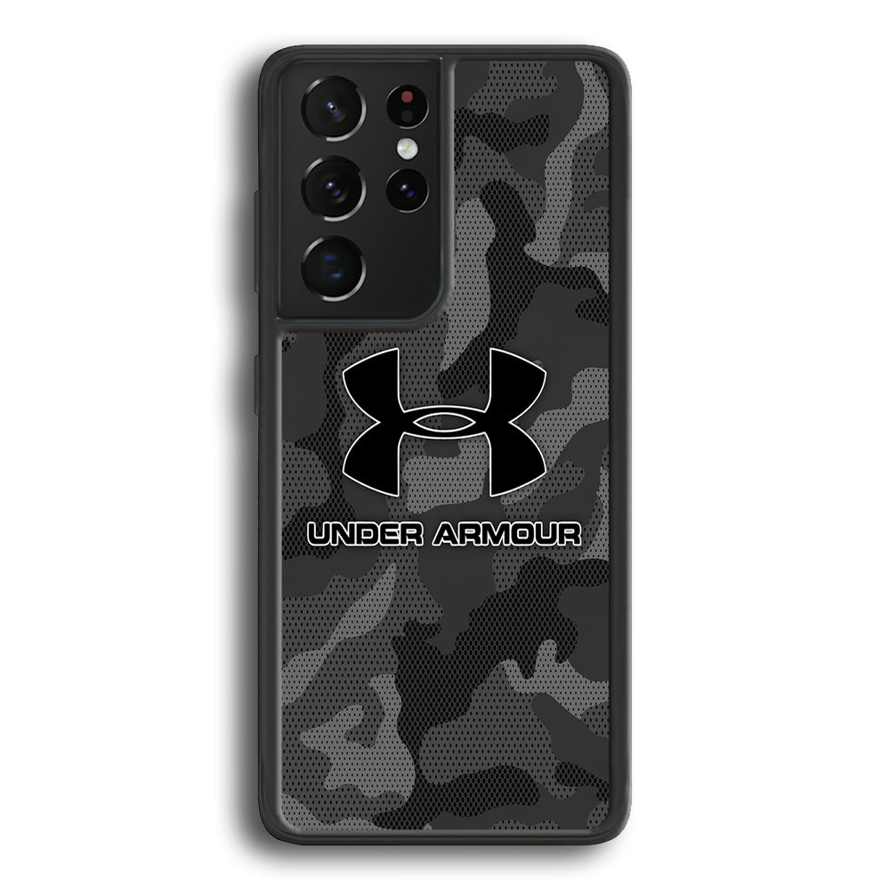 Under Armour Black Camo Samsung Galaxy S24 Ultra Case | Slim Rubber Case for Samsung Galaxy S24 Ultra
