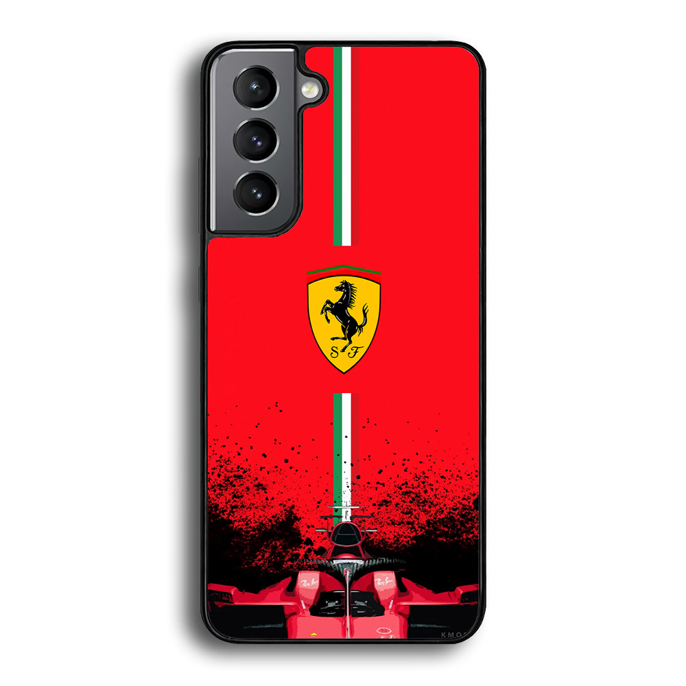 Ferrari Luxury Car Logo Samsung Galaxy S24 Plus Case | Slim Rubber Case for Samsung Galaxy S24 Plus