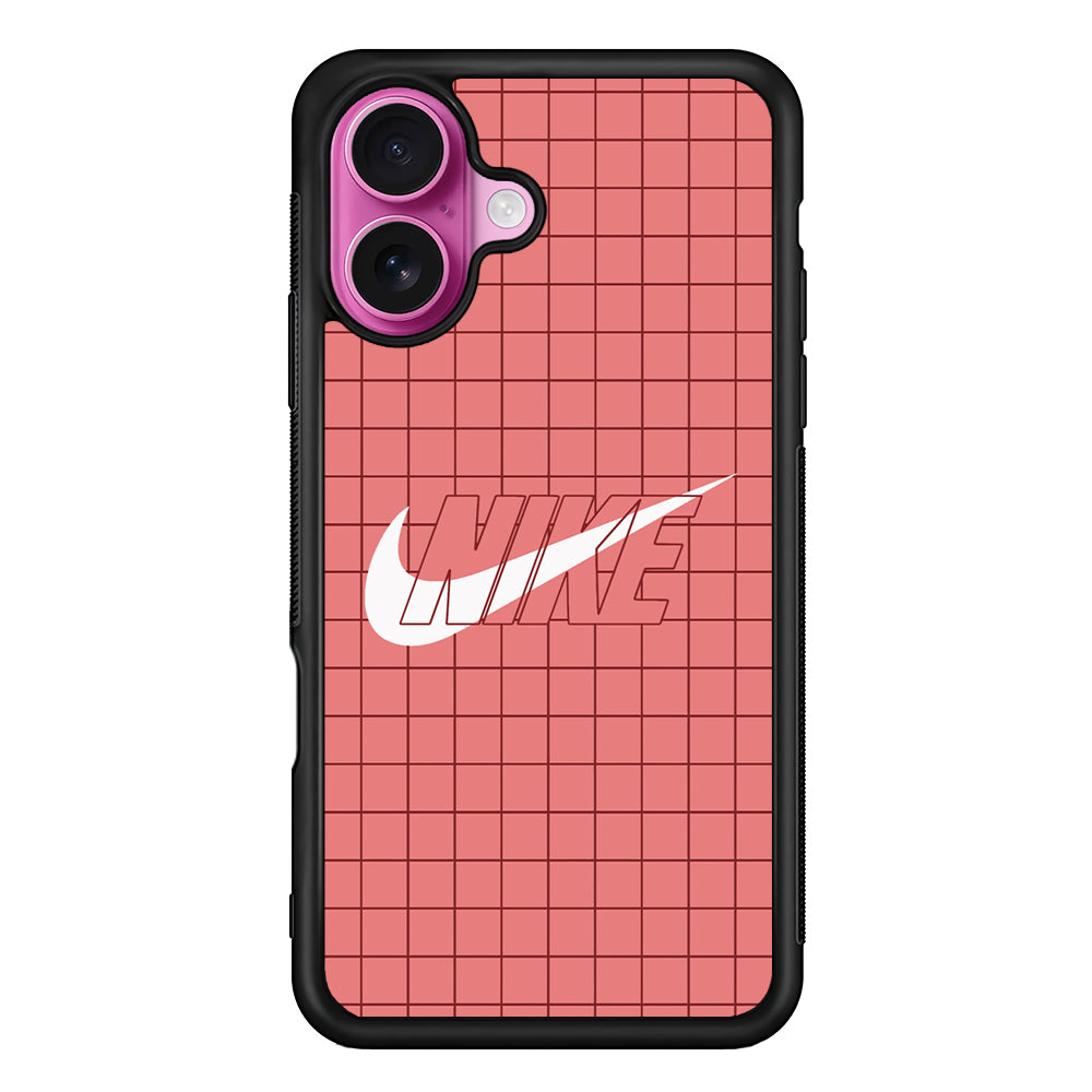 Nike Red Square Spot iPhone 17 Case - Slim Rubber Case for iPhone 17