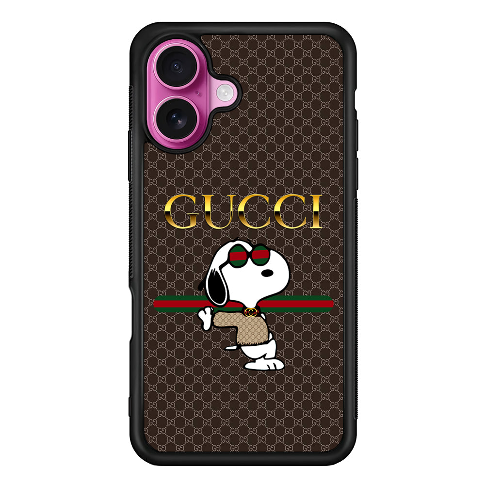 Gucci Snoopy Dope iPhone 17 Case | Slim Rubber Case for iPhone 17