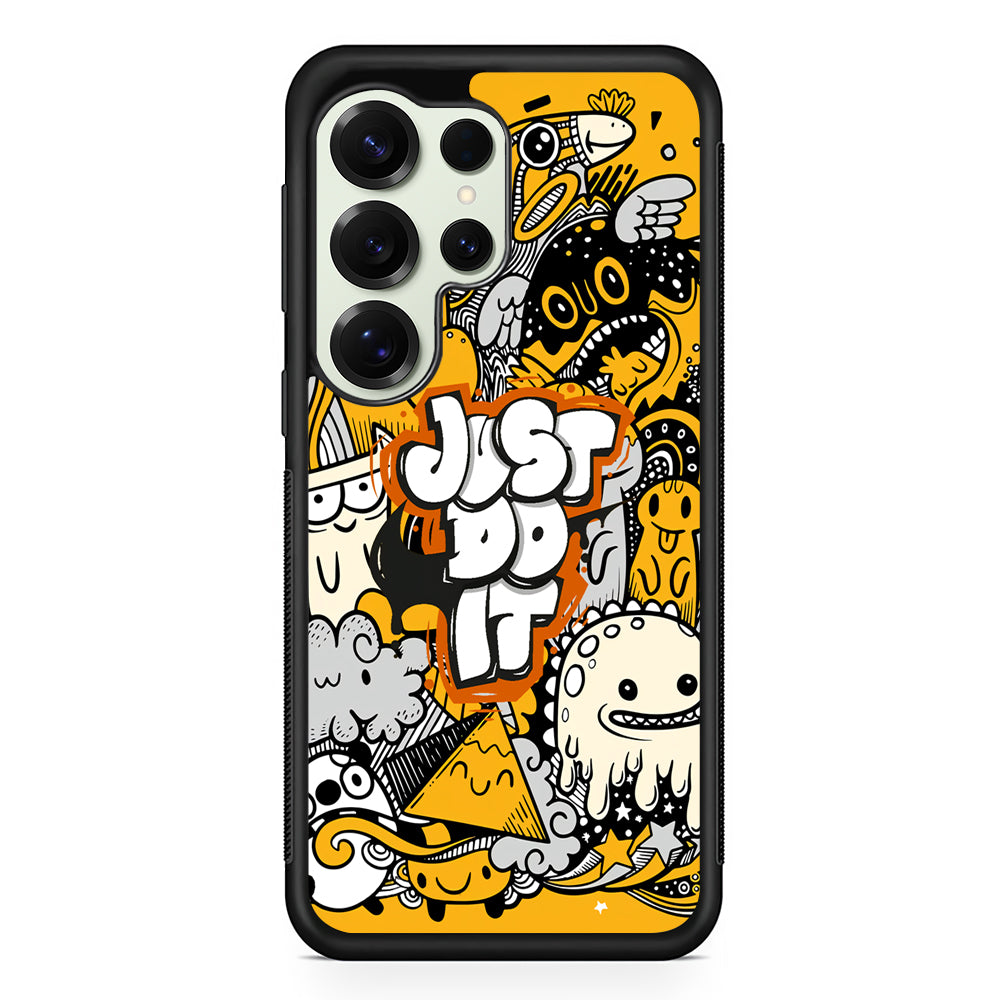 Nike Make Smile with Doodle Samsung Galaxy S25 Ultra Case | Durable Rubber Case for Samsung Galaxy S25 Ultra