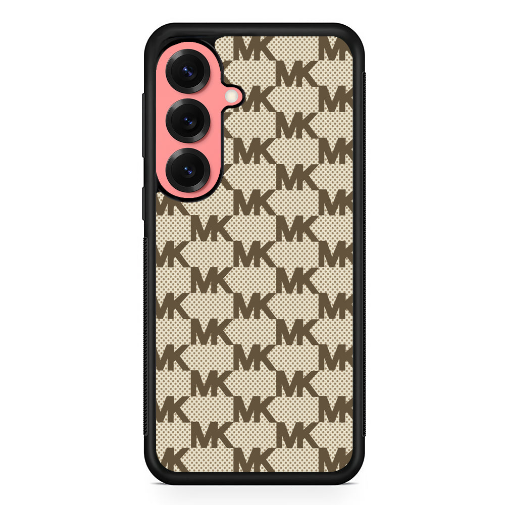 Michael Kors Polka Dot Backdrop Samsung Galaxy S25 Case | Slim Rubber Case for Samsung Galaxy S25