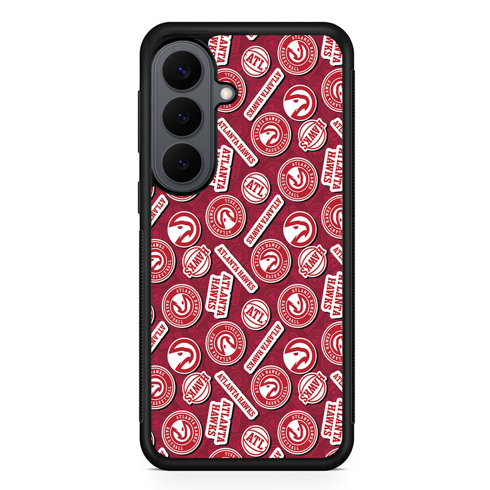 Atlanta Hawks Pattern Samsung Galaxy S26 Plus Case | Slim Rubber Case for Samsung Galaxy S26 Plus