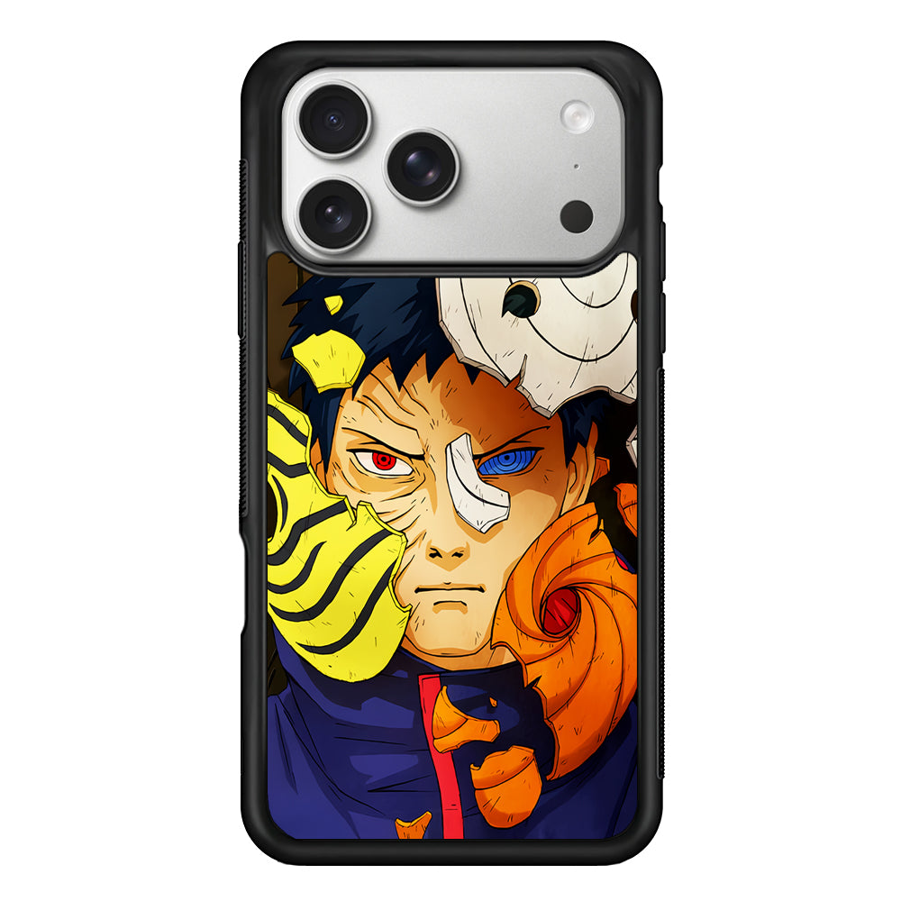 Uchiha Obito Broken Mask iPhone 17 Pro Case | Slim Rubber Case for iPhone 17 Pro
