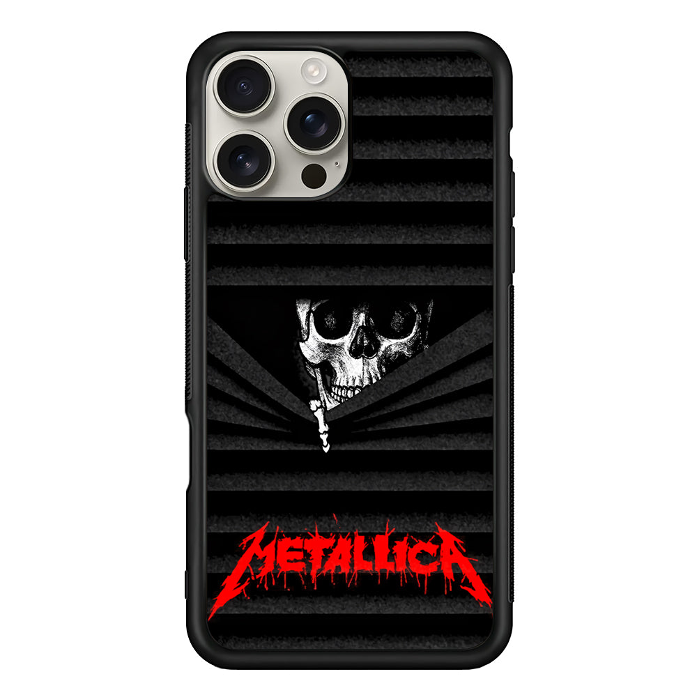 Metallica Art Skull Face iPhone 16 Pro Max Case | Stylish Protective Case for iPhone 16 Pro Max