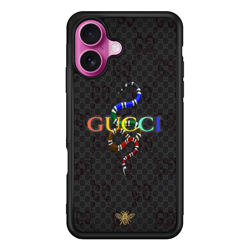 Gucci Colorful Logo Style iPhone 17 Case | Slim Rubber Case for iPhone 17