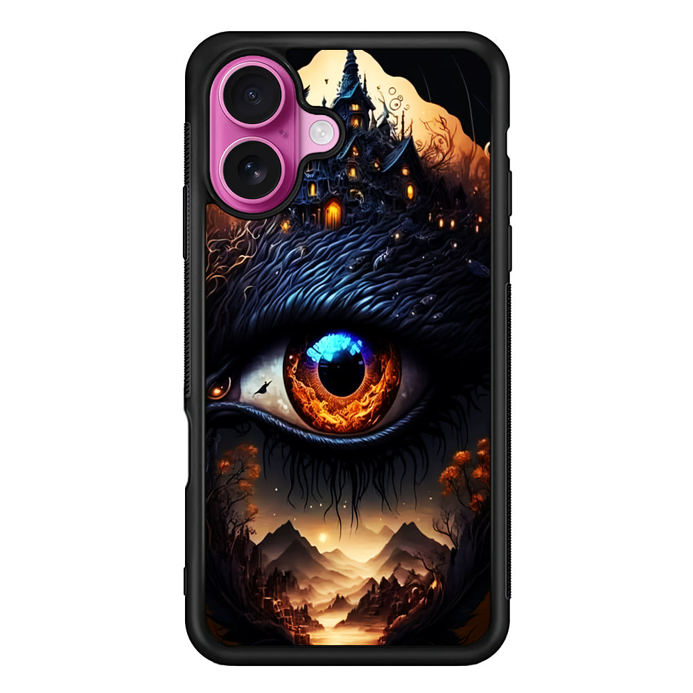 The Eye of Sauron Fantasy Art iPhone 17 Case | Slim Protective Rubber Phone Cover