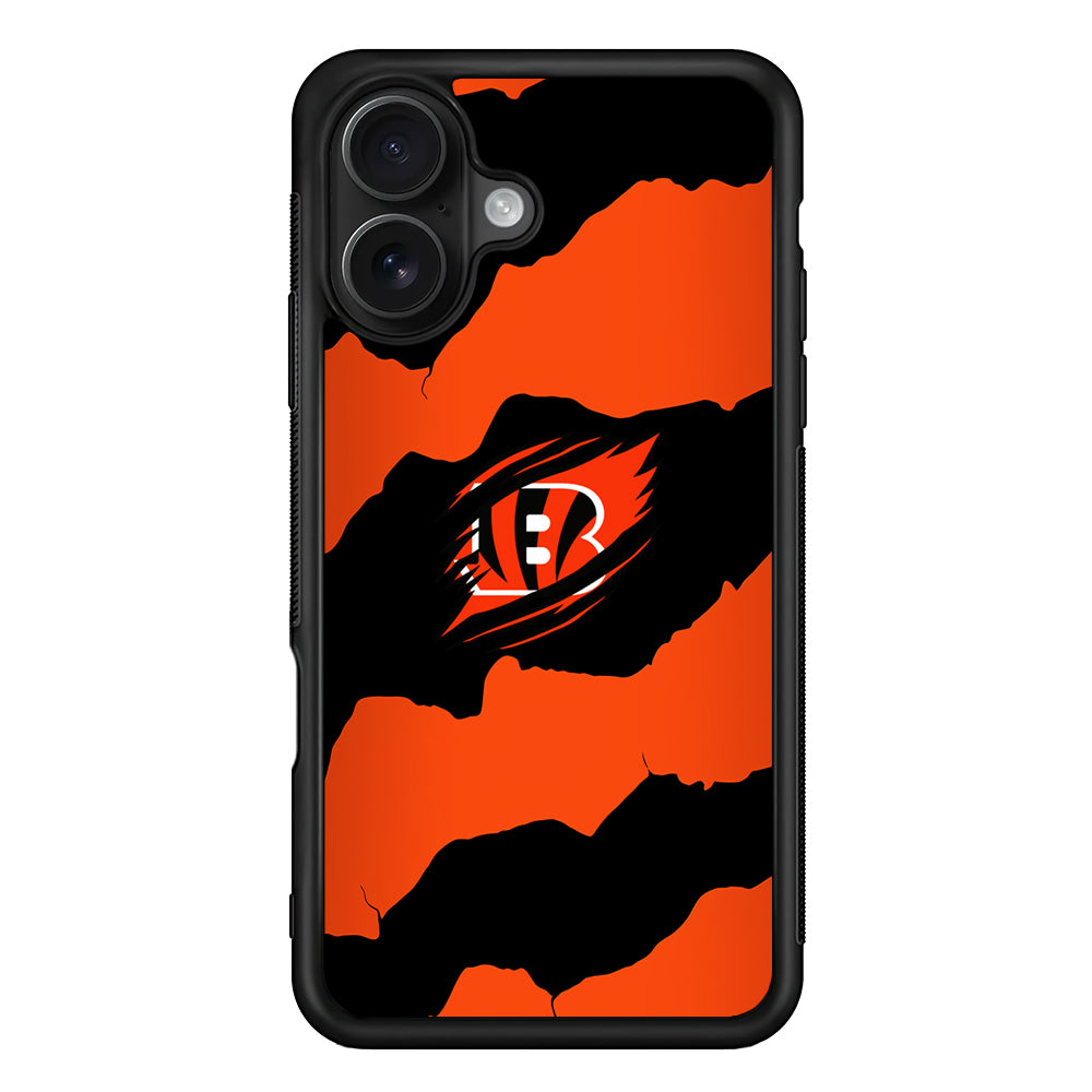 Cincinnati Bengals Pattern iPhone 16 Case - Oxvistore