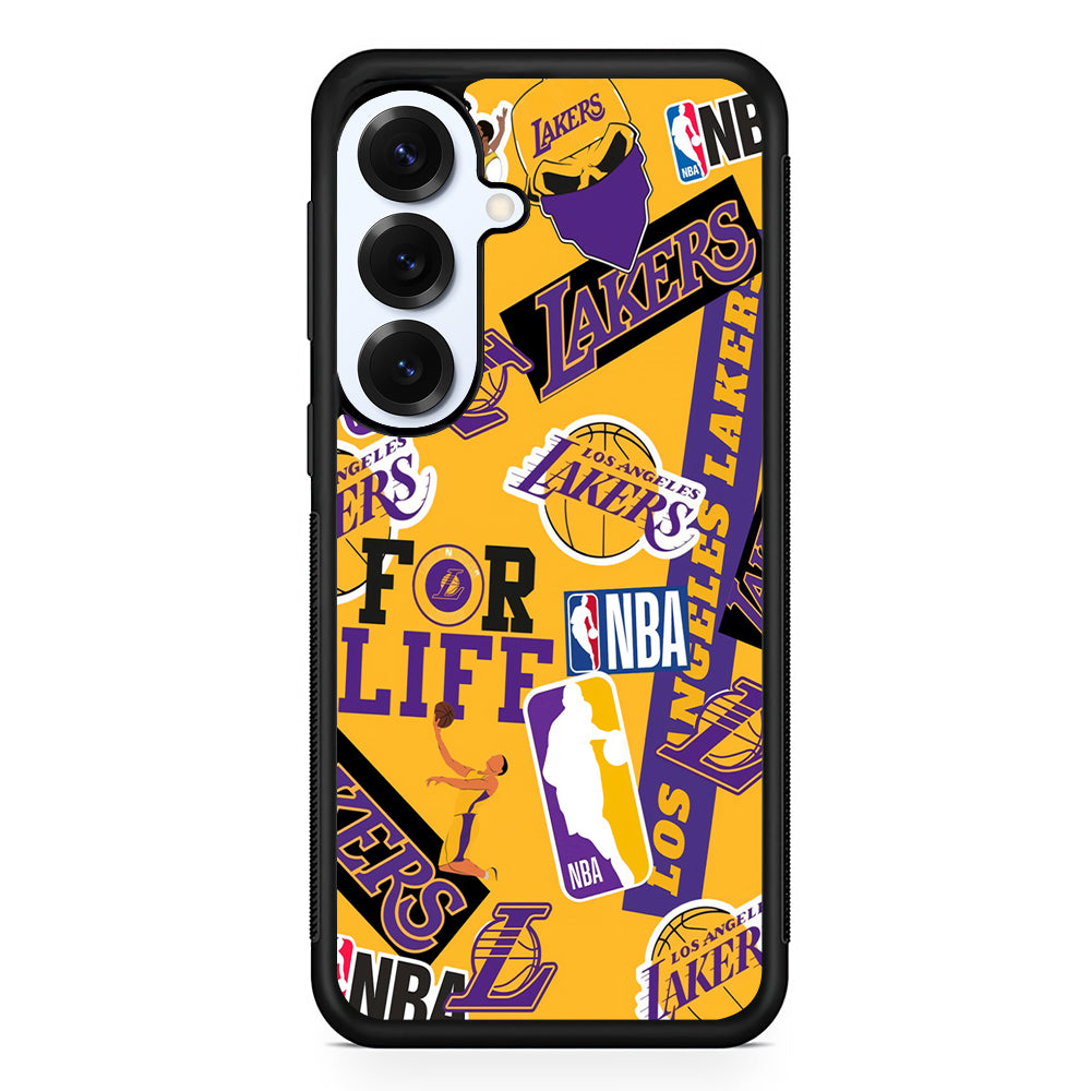 Los Angeles Lakers Aesthetic Samsung Galaxy S25 Plus Case | Slim Rubber Cover for Samsung Galaxy S25 Plus
