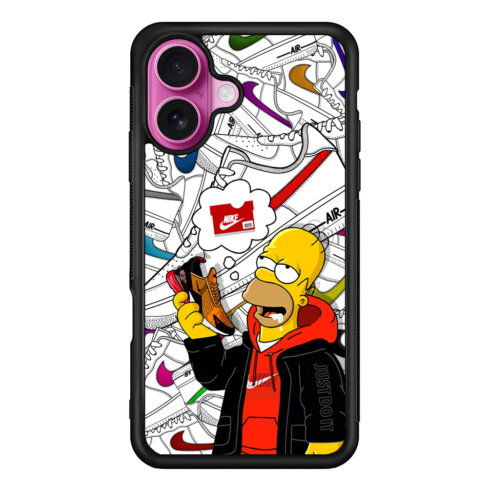 Nike Homer's Dream iPhone 17 Case - Slim Rubber Case for iPhone 17