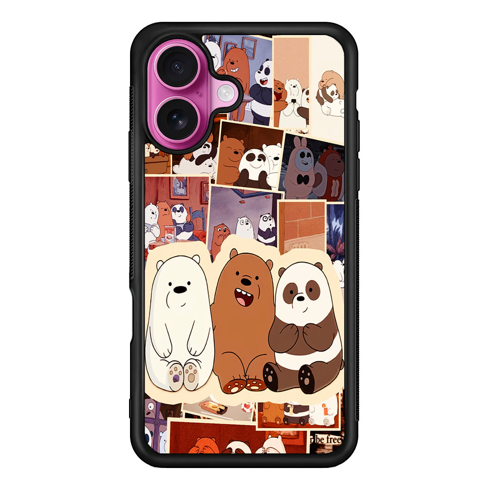 We Bare BearsAaesthetic iPhone 17 Case | Slim Protective Rubber Phone Cover