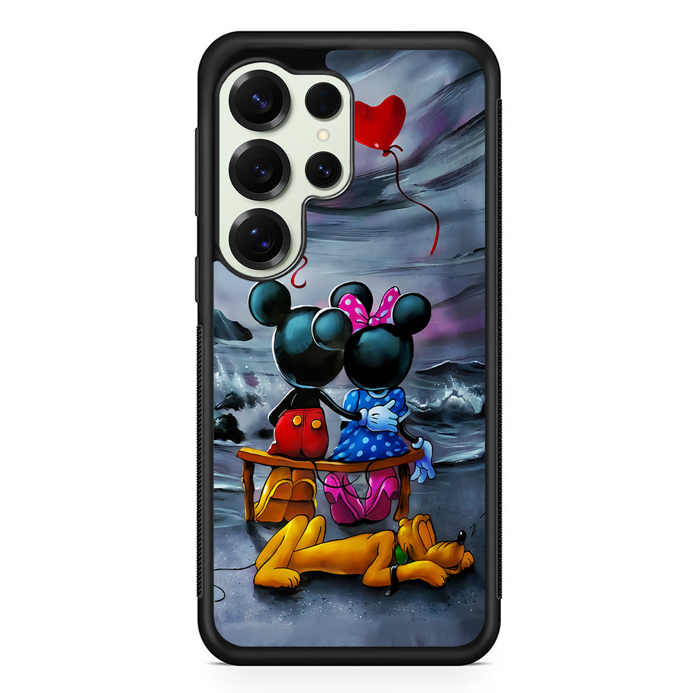 Mickey Minnie on The Beach Samsung Galaxy S25 Ultra Case | Durable Rubber Case for Samsung Galaxy S25 Ultra